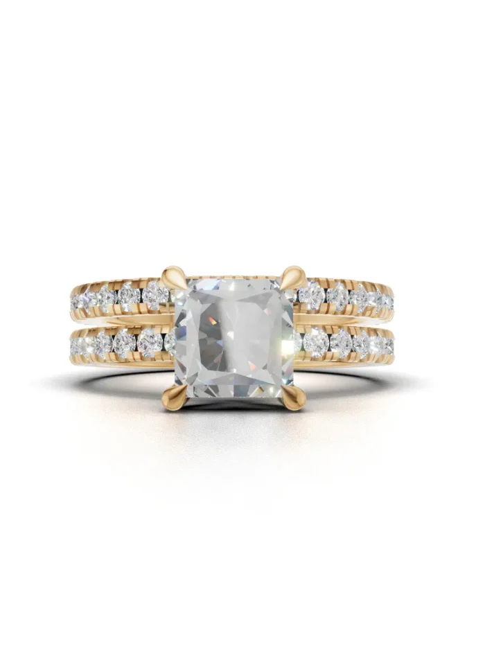 Eclipse Halo Bridal Set