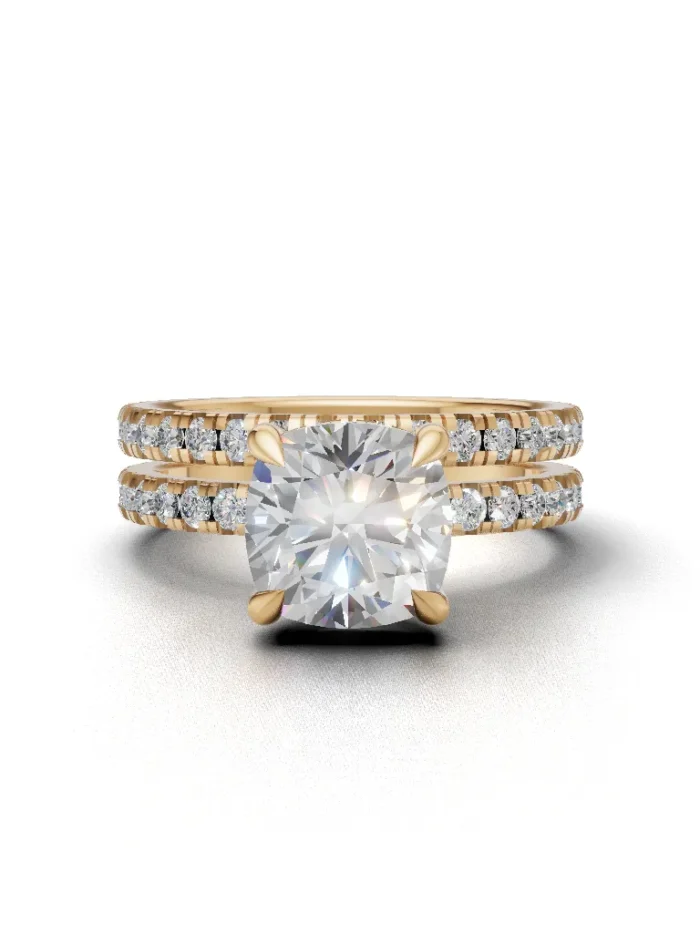 Eclipse Halo Bridal Set