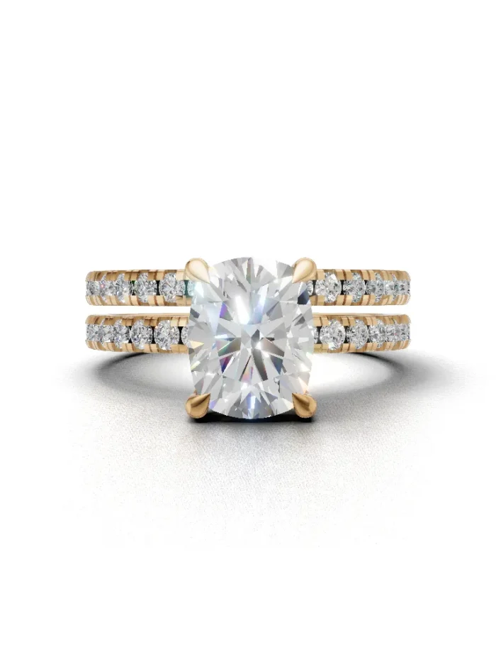 Eclipse Halo Bridal Set