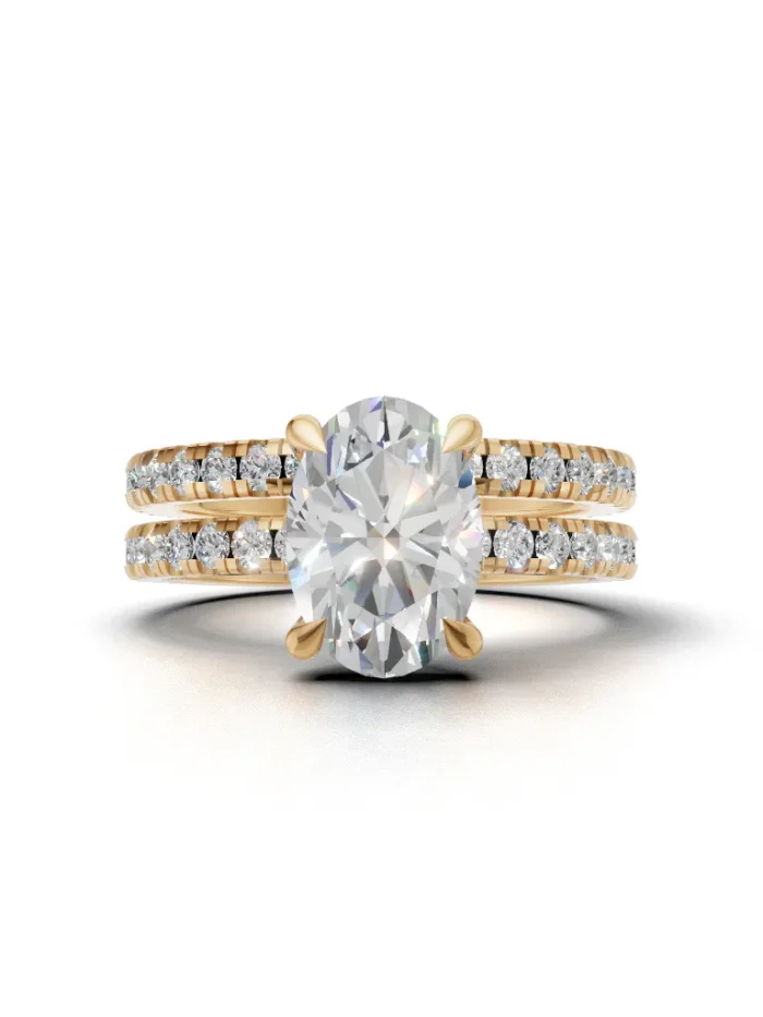 Eclipse Halo Bridal Set