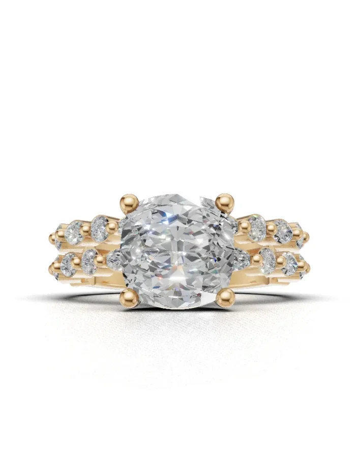 Elysian Halo Bridal Set