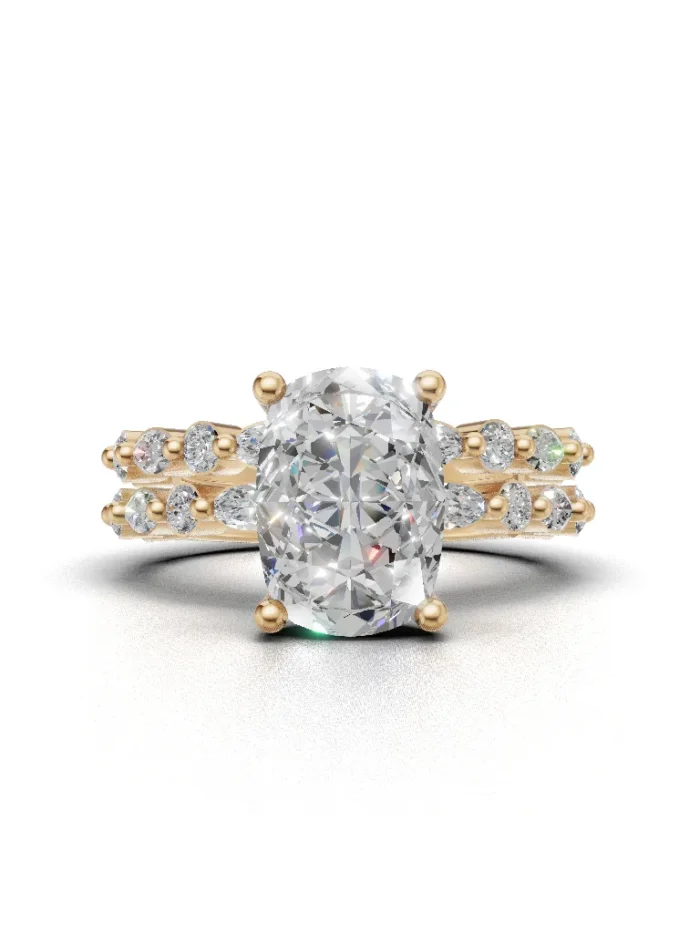 Elysian Halo Bridal Set