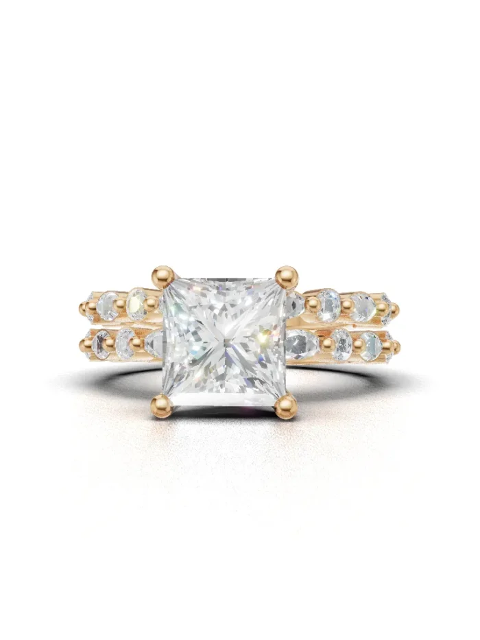 Elysian Halo Bridal Set