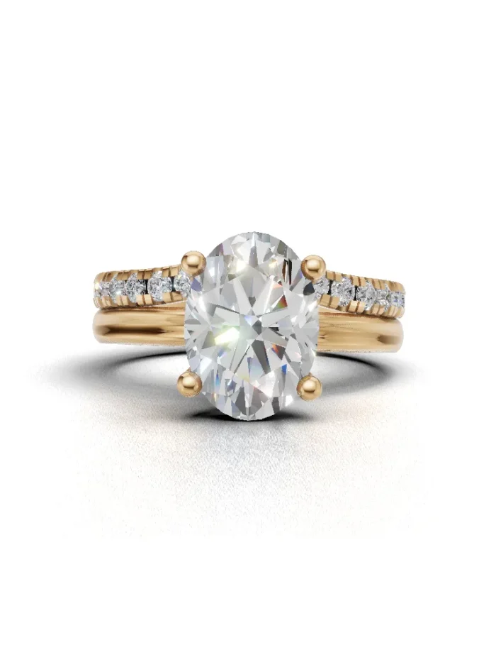 Hidden Accent Bridal Set