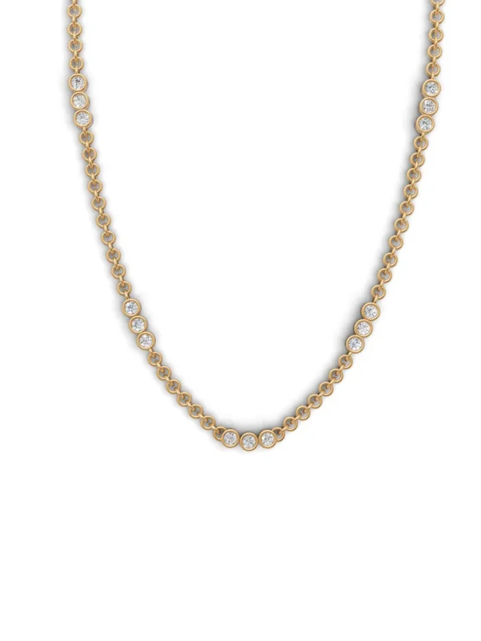 Dotted Glow Diamond Necklace