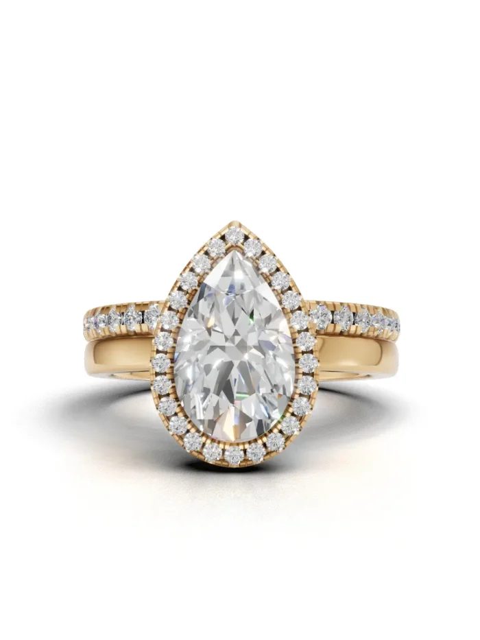 Florina Halo Bridal Set